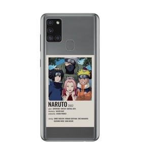 Samsung Galaxy A21S Uyumlu Naruto Anime Desenli Şeffaf Telefon Kılıfı