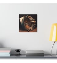 LEYLASER İskambil Kağıtları Cam Tablo Duvar Dekoru