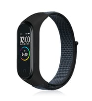 Xiaomi Mi Band 3 Uyumlu Kordon Hasır Örgü Cırt Cırtlı Terletmeyen Zore KRD-03 Kumaş Kayış