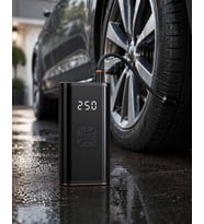 Kablosuz Lastik Şişirme Kompresörü Dijital Ekranlı Powerbank Özellikli Hava Pompası