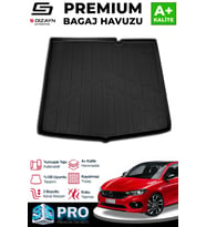 S-Dizayn Fiat Egea HB 3D Pro Bagaj Havuzu 2015 Üzeri A+ Kalite