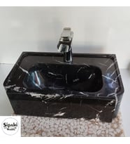 Toros Siyah Batarya Çıkışlı Dizayn Lavabo