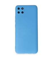 Realme C11 Kılıf Nano içi Kadife Silikon - Mavi