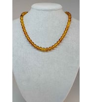 Kehribar Kolye 8mm (23475) (Klipsli)