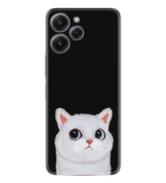 Xiaomi Redmi 12 128 GB 4 GB Ram Kılıf Desenli Silikon Platinium White Cat 1835