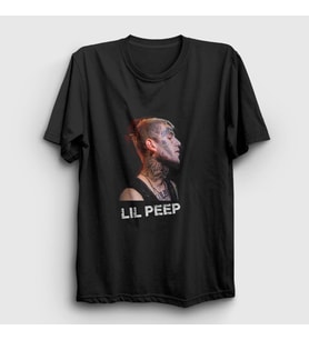 Presmono Unisex Siyah Rip Lil Peep T-Shirt 37720tt