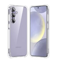 Samsung Galaxy S24 FE Kılıf Anti Şok Köşe Korumalı Şeffaf Silikon
