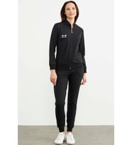 Fermuarlı Jogger Eşofman Takım - Siyah