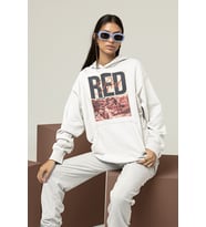 Unisex Taylor Swift Vintage Albüm Red Baskılı Oversize Hoodie