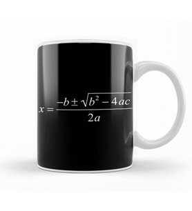 Maths And Science Quadratic Equation Kupa Bardak Porselen