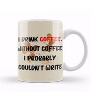 Funny Coffee Drinks Art Lover Gift Quote Kupa Bardak Porselen