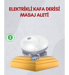 Kablosuz Kafa ve Vücut Masaj Aleti Taşınabilir Tasarım