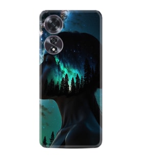 Oppo A60 Kılıf Boutique Baskılı Resimli Woman in Tree Pcode -004