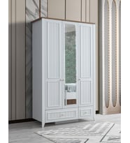 Yalı Modern 3 Kapaklı Aynalı Elbise Dolabı 125*60*211