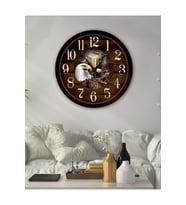 Retro Tasarımlı Duvar Saati 35X35 CM (Karışık)