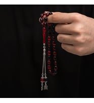 Sıkma Kehribar 925 Ayar Gümüş Tesbih (Bej)