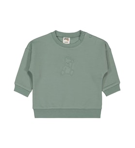 Civil Baby Teddy Baskılı 6-18 Ay Sweatshirt - Bej