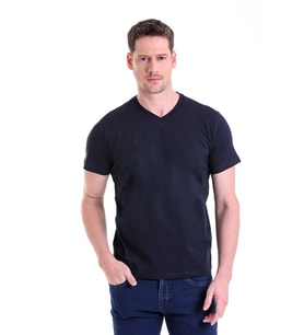 Hatemoğlu Lacivert ST 22Y Basic V Yaka Süprem T.Shirt (S-3XL)
