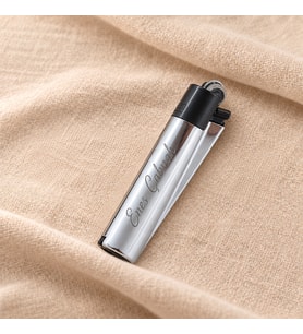 İsme Özel Gümüş Metal Clipper Çakmak