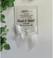 Söz Nişan Düğün Hediyesi Şeffaf Pleksi Magnet (10 Adet) sffdk6