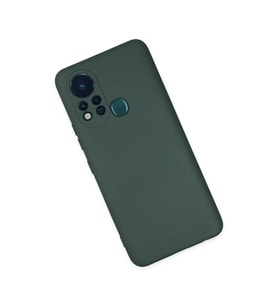 İnfinix Hot 11s Kılıf Nano İçi Kadife  - Koyu Yeşil