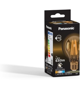 Panasonic E27 Dim Edilebilir Filaman Lamba 7W 630LM 2000K Gold