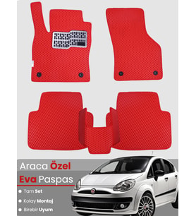FİAT PUNTO EVO (2009-2012) Uyumlu EVA Paspas Tam Set–Araca Özel,Su Geçirmez,Hızlı ve Kolay Montaj