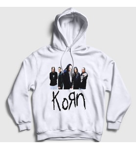 Presmono Unisex Beyaz Members Korn Kapüşonlu Sweatshirt 92803tt