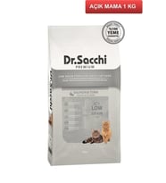 Dr.Sacchi Premium Düşük Tahıllı Sterilised Somonlu Kısır Kedi Maması 1 kg AÇIK