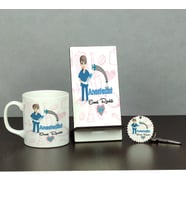 Anezteziste Hediye Üçlü Set (Kupa + Telefon Standı + Anahtarlık)