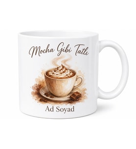 Mocha Gibi Tatlı Yazılı Baskılı Kupa Bardak Kahve Hediye