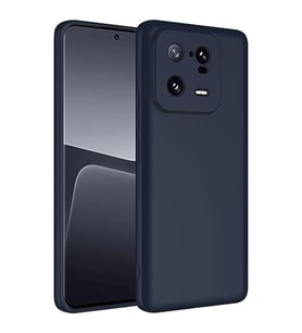 Coverzone Xiaomi 13 Pro ?le Uyumlu K?l?f Z-Mara Lansman Vieri Tam Koruma Arka Kapak Kamera Koruma �?k?nt?l? P�r�zs�z Y�zey Lacivert