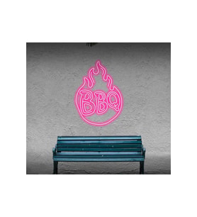 BBQ Yazılı ve Şekilli Neon Tabela