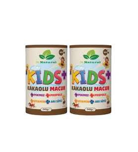 2 Adet Kids Çocuk Macunu Kakaolu - Arı Sütü - Propolis - Pekmez ve Vitamin 240 Gr