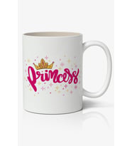 Princess Yazı Baskılı Kupa Bardak Baskılı Kahve Kupa Bardak