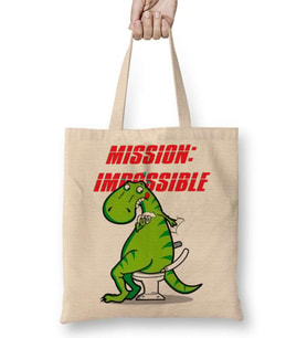 Dinosaur Dinazor Mission Impossible Bez Çanta Uzun Saplı