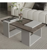 Matris Modern Orta Sehpa – Geometrik Tasarım ve Şık Detaylar (Çok Renkli)