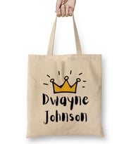Dwayne Johnson Artwork Bez Çanta Uzun Saplı