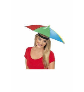 Lastikli Plaj Yazlık Kafa Şemsiyesi Asorti