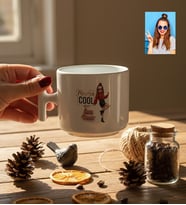 Kişiye Özel Karikatürlü Mama Cool Anneye Hediye T Kupa Anneler Günü Hediyesi