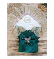 Zümrüt Gold Lüks Bebek Kundağı Unisex Bebek Dış Kundak Battaniyesi Hastane Çıkışı Mevlütlük