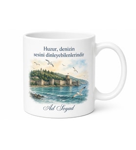 Sinop Karadeniz Sakinliği Temalı Kupa Bardak Hediye Özel Tasarım Porselen Mug