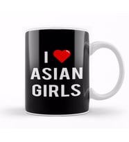I Love Asian Girls Kupa Bardak Porselen