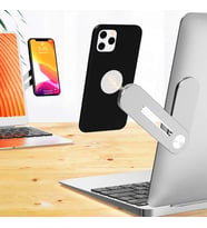 Cep Telefonu için Mıknatıslı Telefon Standı Çoklu Ekran Yan Desteği Ayarlanabilir Telefon Tutacağı Dizüstü Bilgisayar Uzatma Manyetik Telefon Montaj Braketi