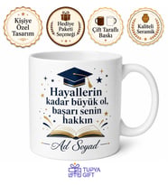 YKS Hediyesi Sınav Motivasyon Baskılı Porselen Kupa Bardak Hediye