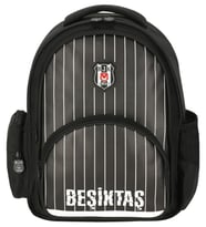 Beşiktaş İnce Çubuk Desenli Üç Gözlü Erkek Çocuk Okul ve Günlük Sırt Çantası - ME25352