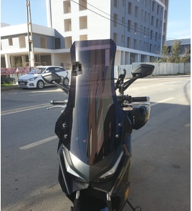 MOTOCAM Kymco Krv 200 Ön Cam 2022-2026 Model 75cm Siyah Renkli 4mm UZUN