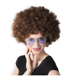 Kahve Renk Kıvırcık Afro Bonus Peruk (5343)