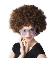 Kahve Renk Kıvırcık Afro Bonus Peruk (5343)