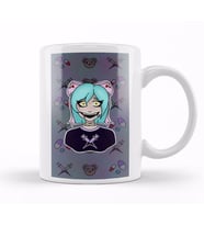 Yami Kawaii Girl Background Kupa Bardak Porselen